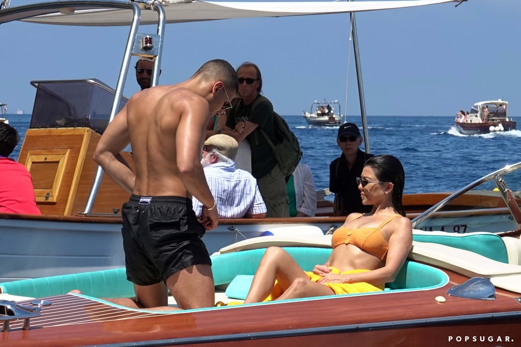 Kourtney Kardashian and Younes Bendjima in Italy June 2018