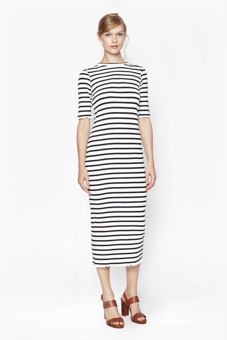 French Connection Bodycon Stripe Maxi Dress ($118) | Modest Holiday ...