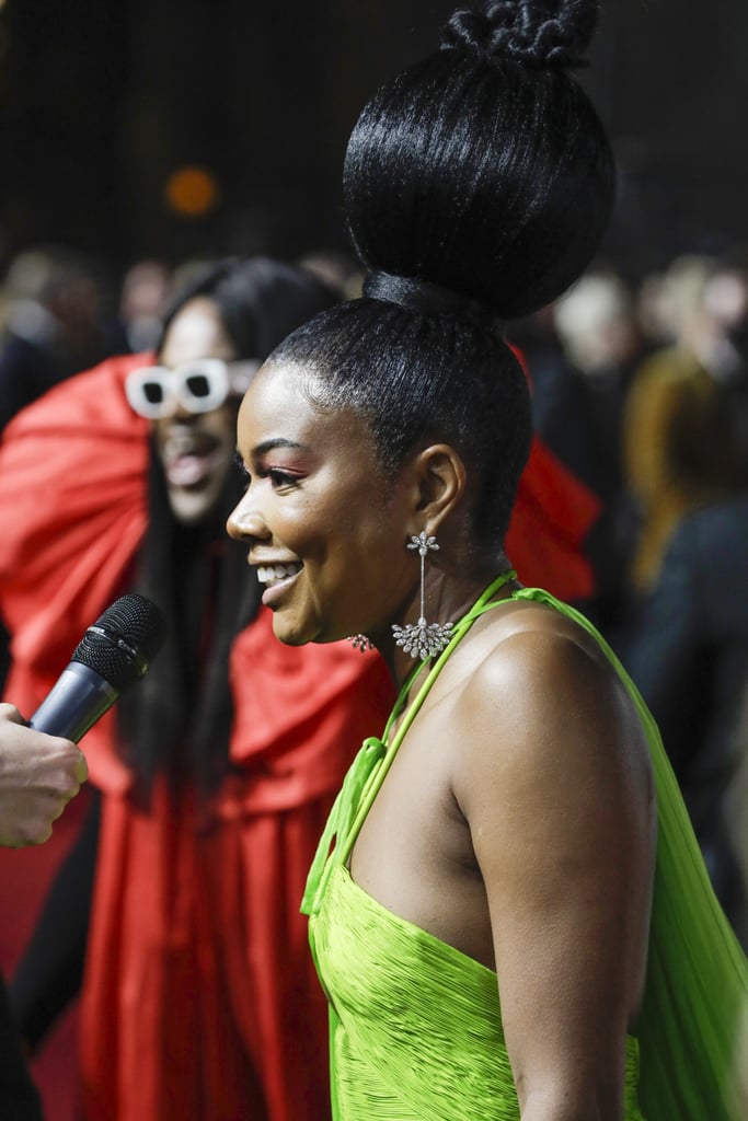 Gabrielle Union's Gravity-Defying Bun at the Fashion Awards