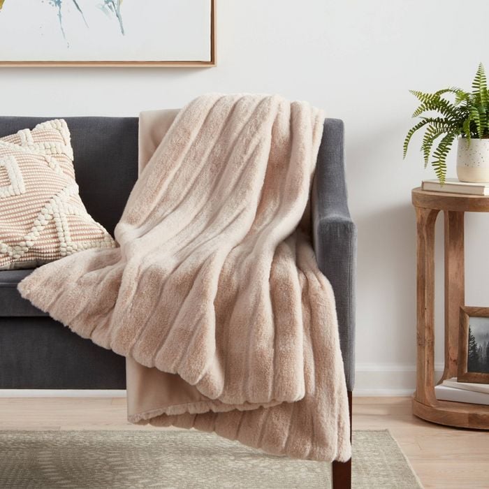 Stay Cozy: Project 62 Textured Faux Fur Throw Blanket