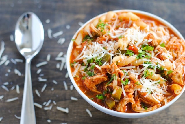 Slow-Cooker Chicken Parmesan Soup