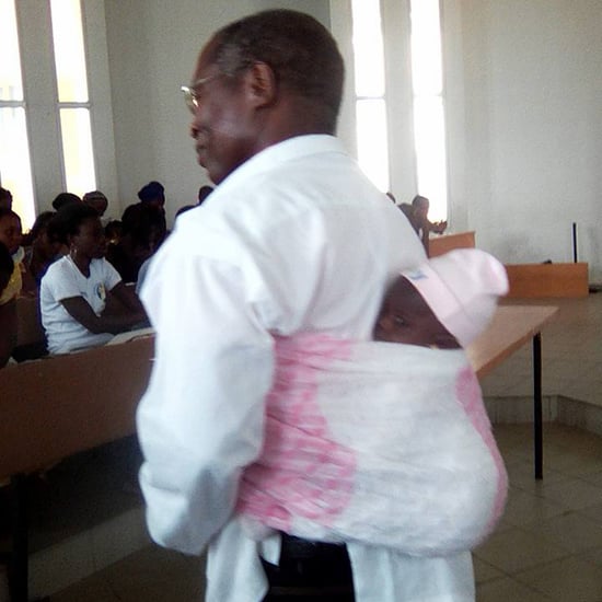 Professor Carries Student's Crying Baby