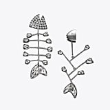 Tory Burch Embellished Fish Mismatched Earrings