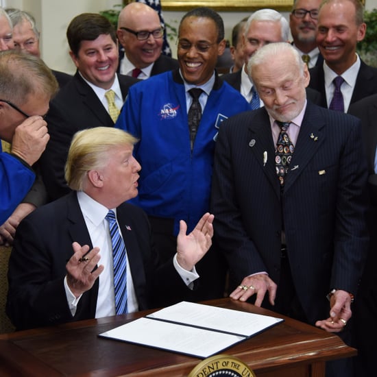 Buzz Aldrin Reacts to Donald Trump Talking About Space