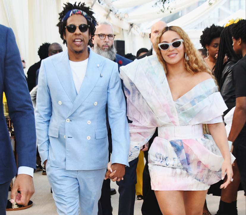 Beyonce Balmain Dress and Heels at Roc Nation Brunch 2019 POPSUGAR Fashion