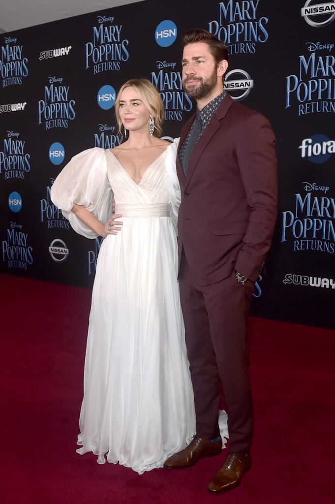 Emily Blunt and John Krasinski Mary Poppins Premiere Photos