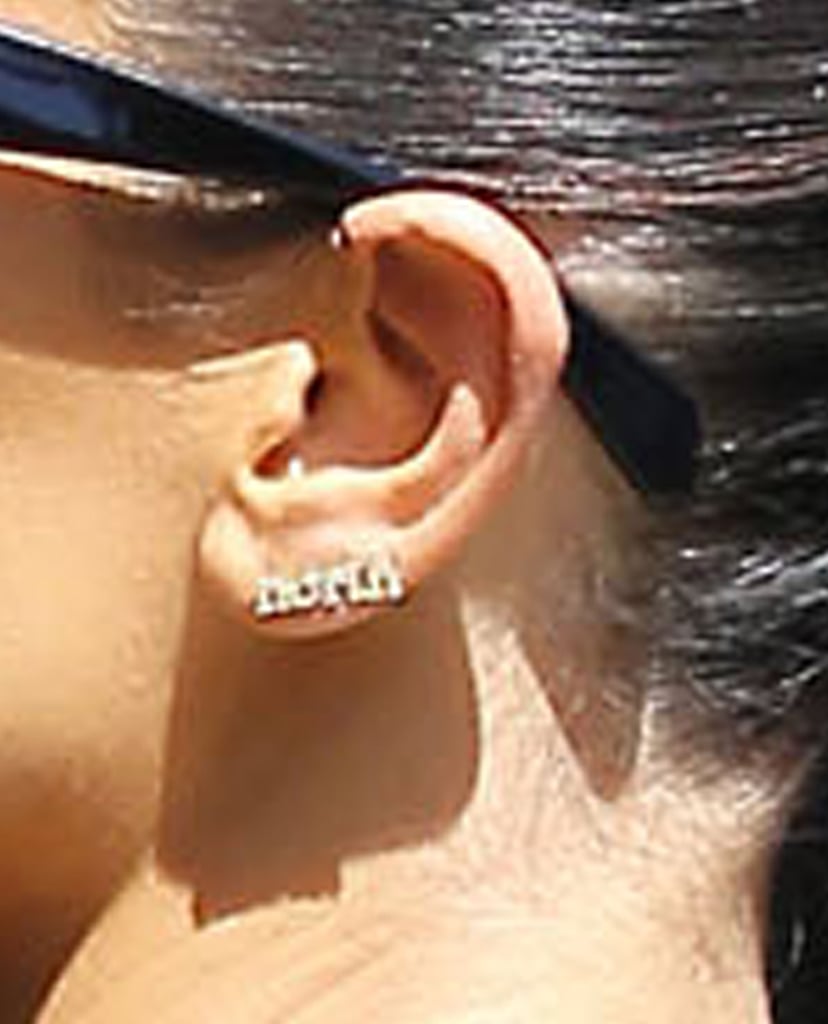 Kim Kardashian Wearing North Earrings | Pictures