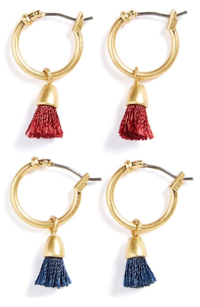 Madewell Tassel Hoop Earrings (Set of 2) ($32)