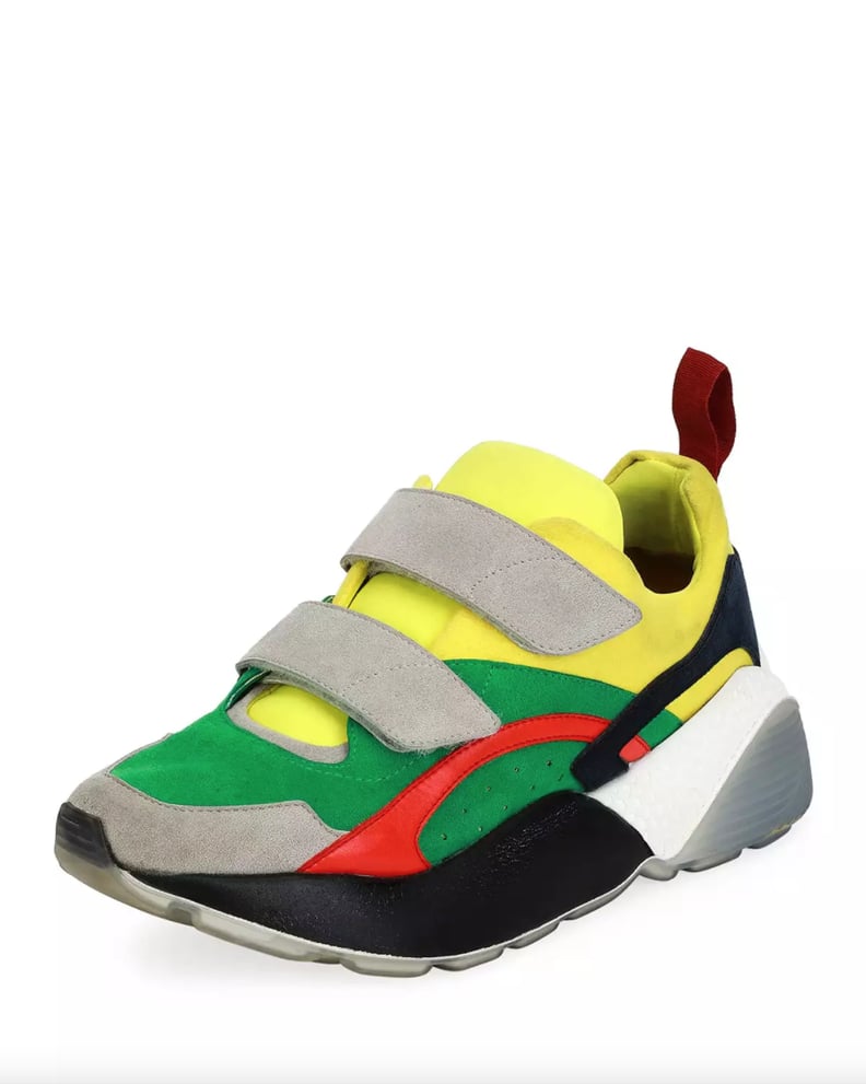 Stella McCartney Colorblock Grip-Strap Platform Sneaker