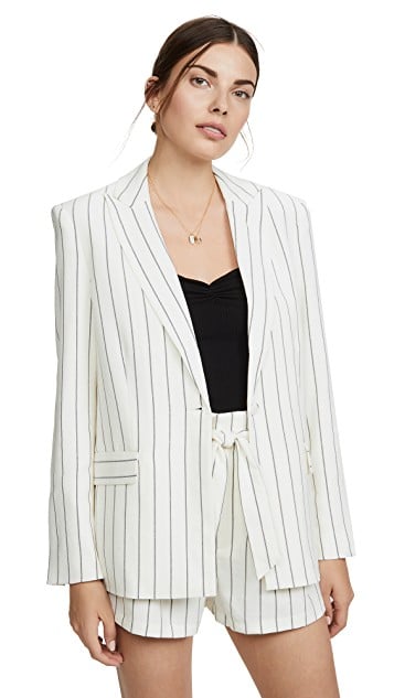 Striped discount boyfriend blazer