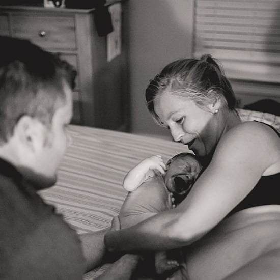 Black and White Photos of a Home Birth