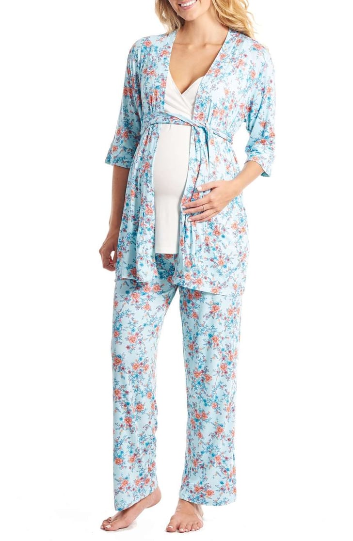 Maternity and Nursing Pajama Set Baby Shower Gifts For Breastfeeding