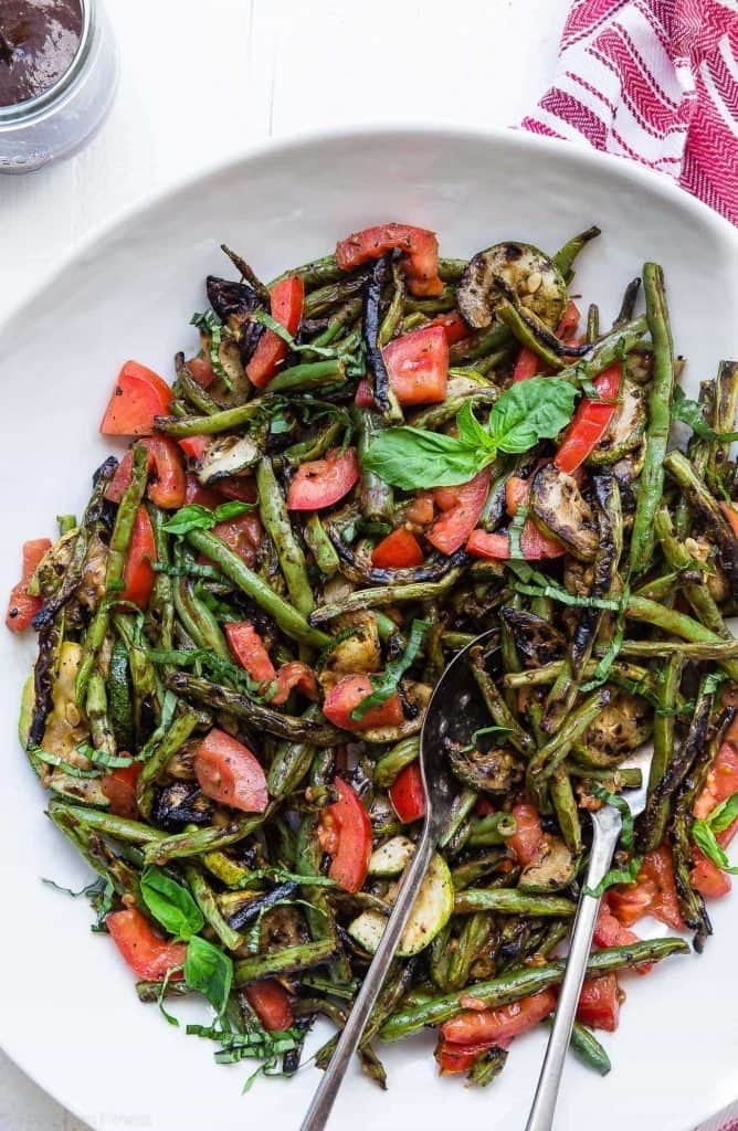 Grilled Zucchini and Green Bean Salad
