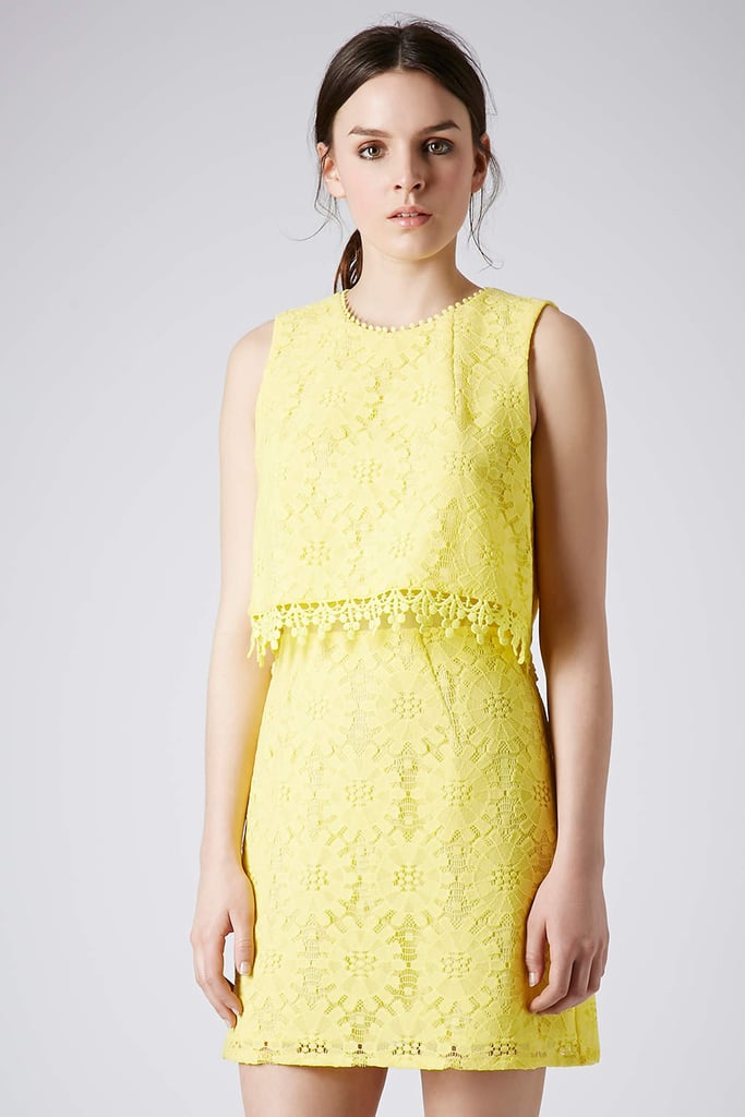 Topshop Crop Overlay Lace Dress ($90)