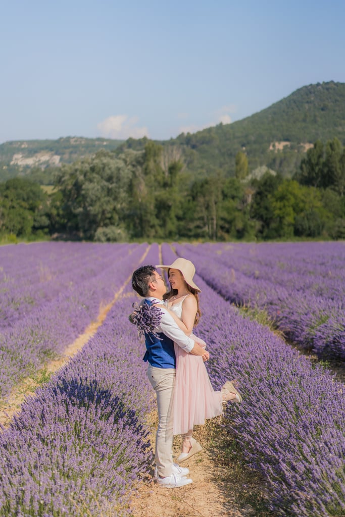 Engagement Shoot in Lavender Fields of Provence, France