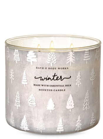 Bath Body Works Winter 3 Wick Candle Stressed Out Find Peace