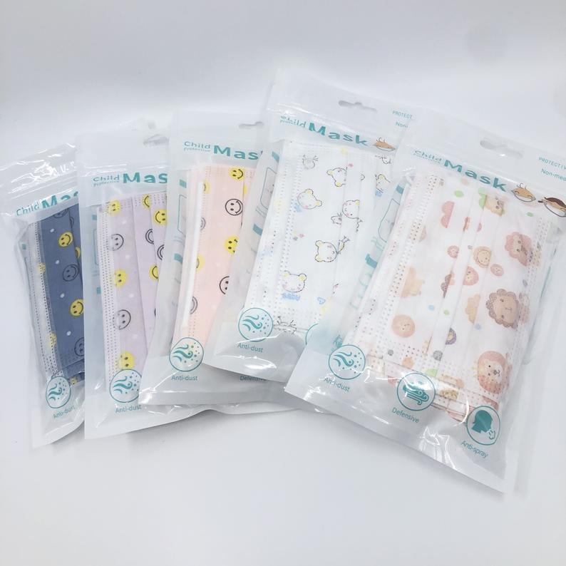 Kids 3-Ply Disposable Face Masks