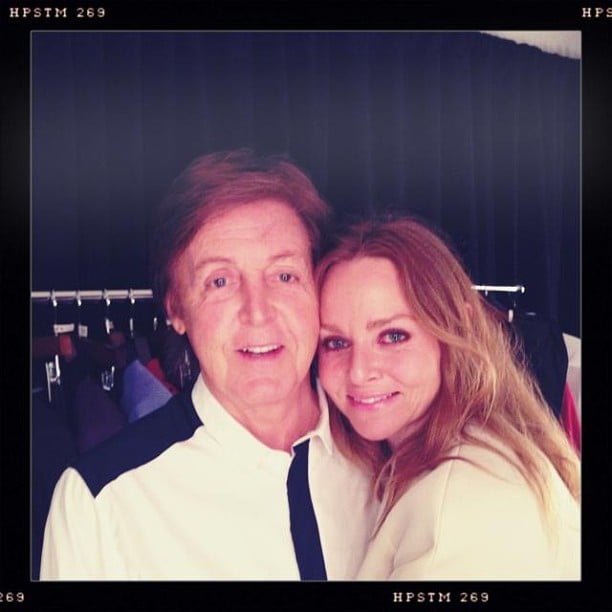 Mom-designer Stella McCartney and her dad, Paul, snapped a cute photo before his Brooklyn concert.
Source: Instagram user stellamccartney