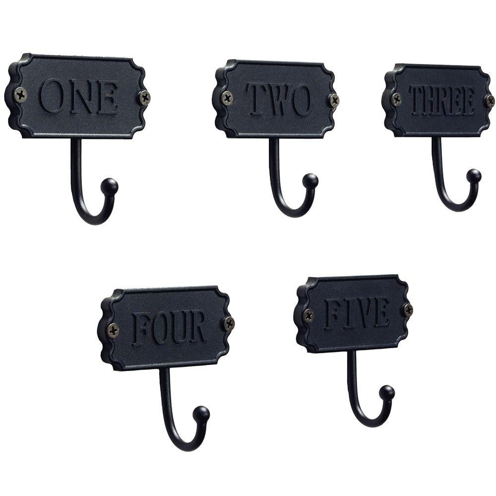 Home Decorators Collection Matte Black Numbers Hook
