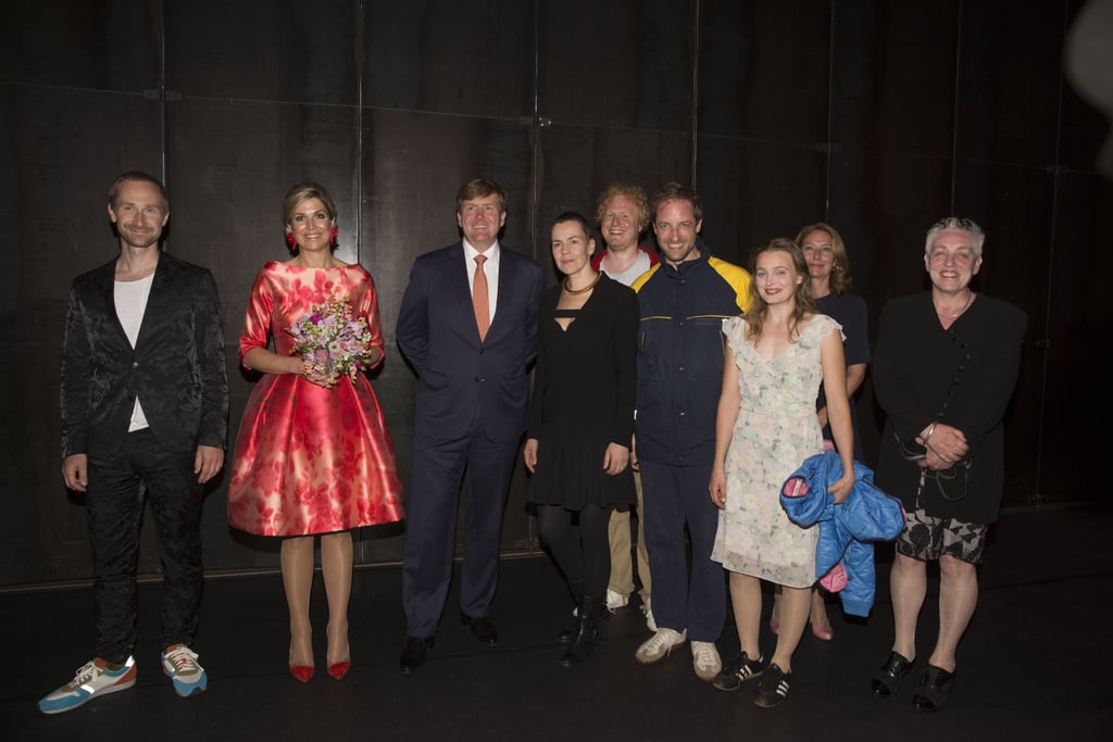Queen Maxima's Red Natan Dress at Holland Festival 2016