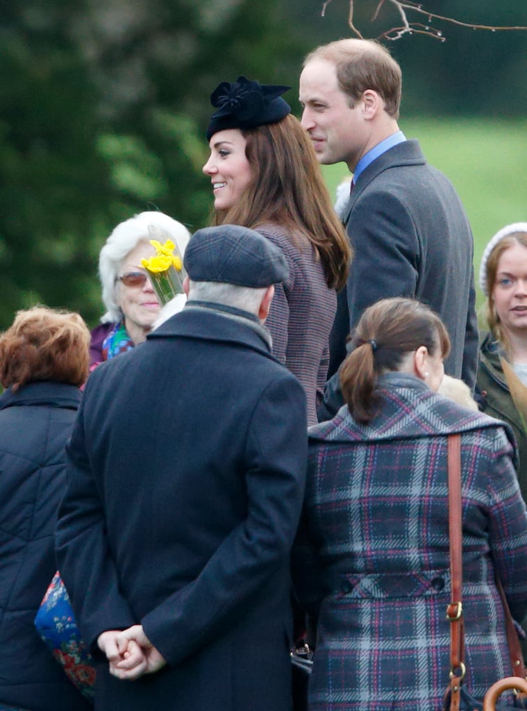 Prince William and Kate Middleton at Sunday Service 2015