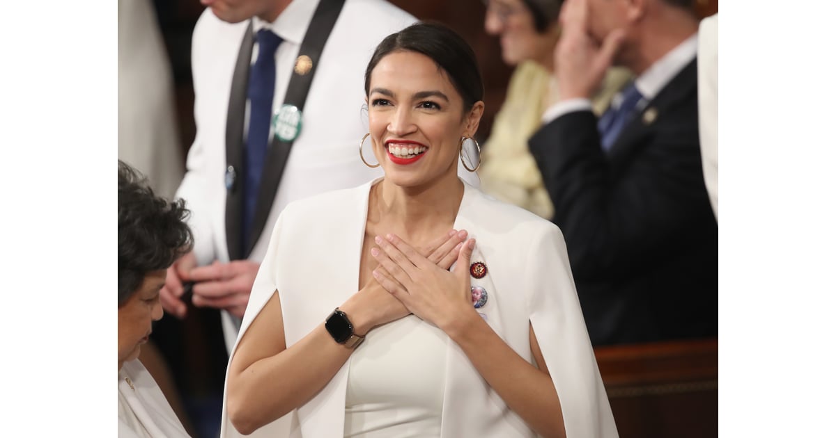 Alexandria Ocasio-Cortez White Blazer at State of the ...