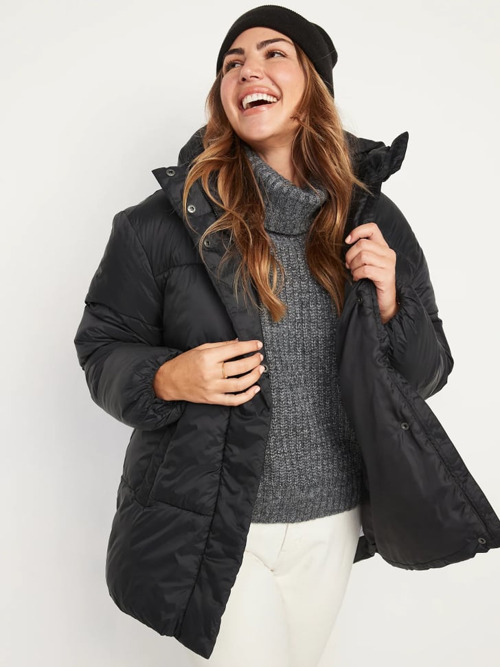 Old Navy Water-Resistant Hooded Puffer Jacket | Best Puffer Coats From ...