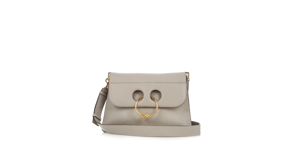 J.W.Anderson Pierce large leather and suede shoulder bag ($1,691) | J.W ...