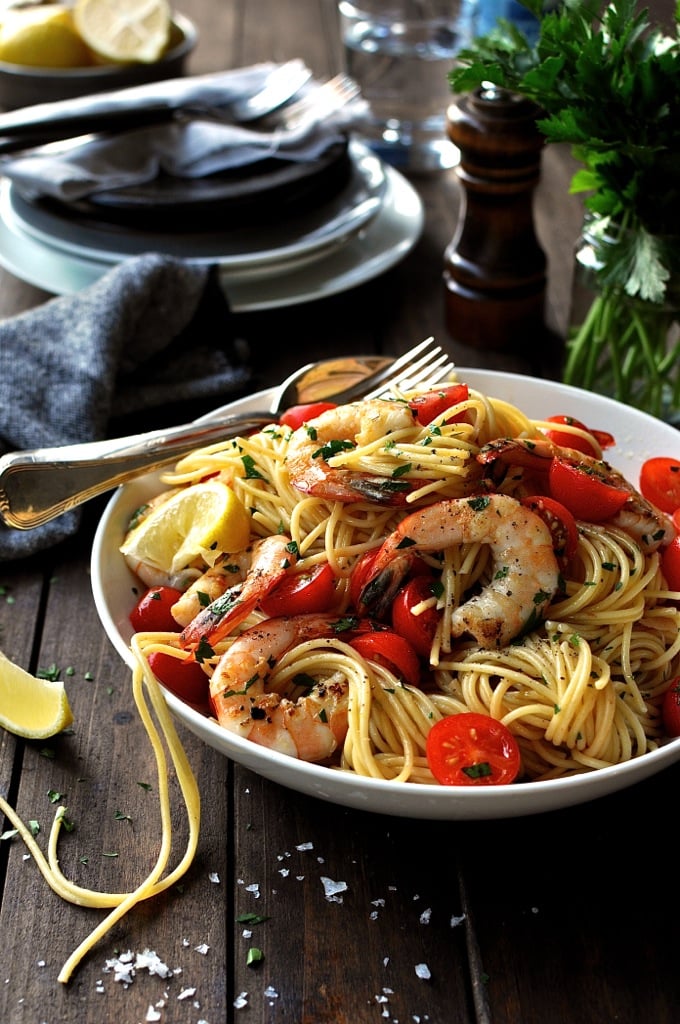 Lemon Shrimp Pasta