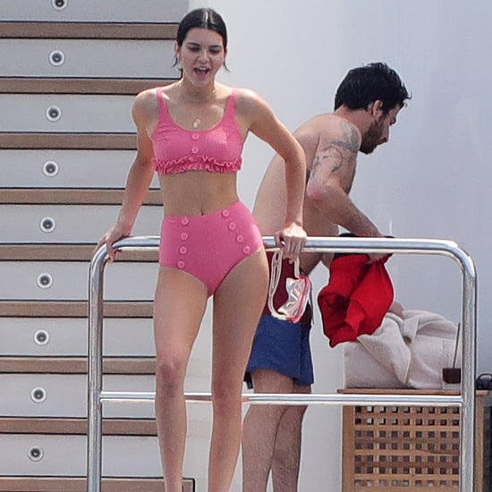 Kendall Jenner Pink Bikini in Cannes 2017