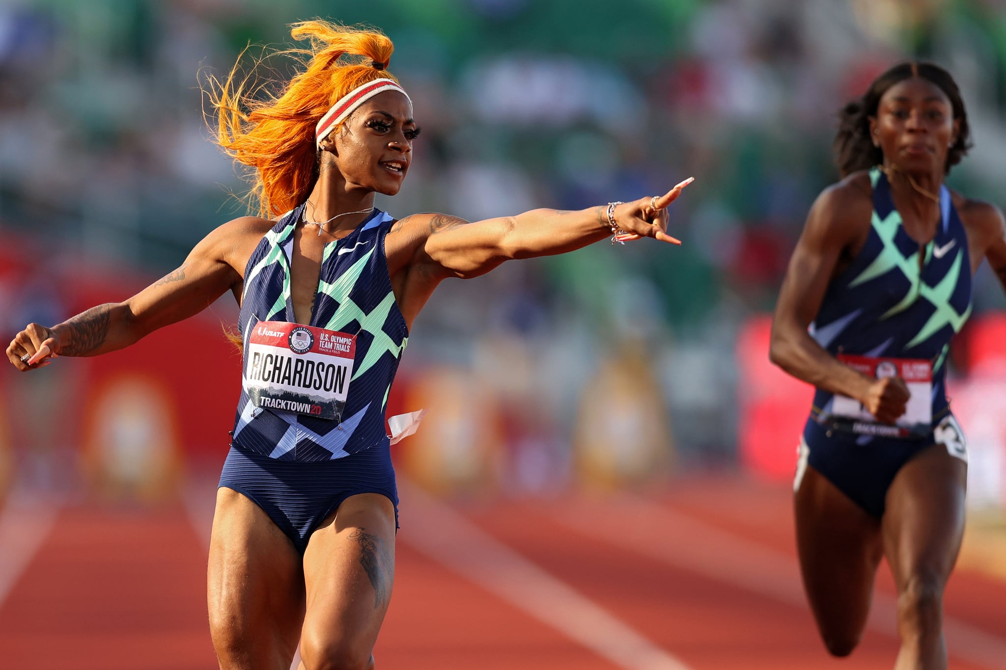 ...at the Olympic Trials last month and losing her spot in the women’s 100 ...