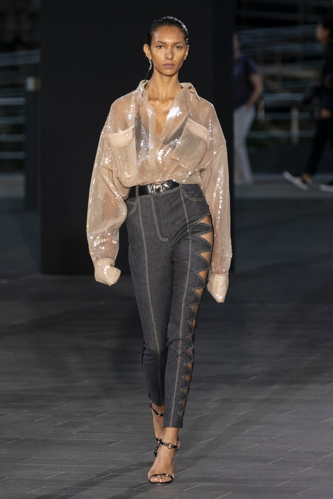 Sheer Shirts — David Koma Spring 2020 | London Fashion Week Trends For ...