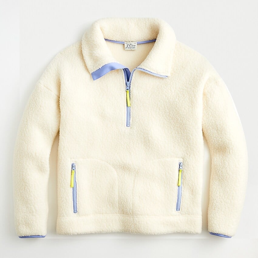 half zip fleece womens vintage