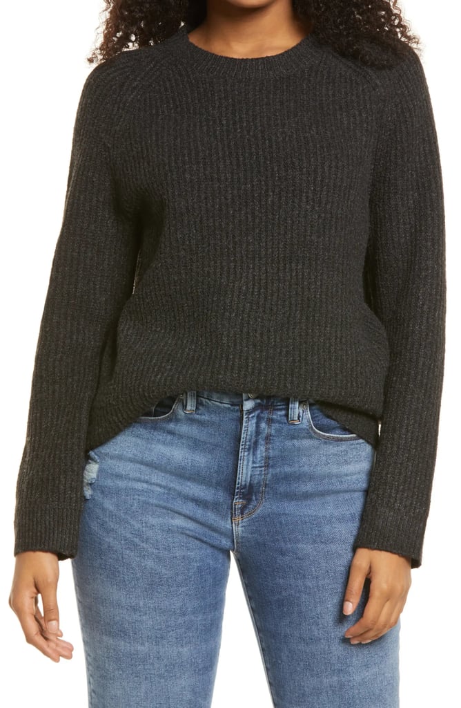 Women's Fashion: BP. Plaited Stitch Recycled Blend Crewneck Sweater