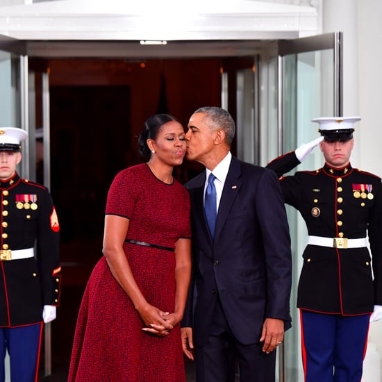 Michelle Obama Red Dress at Inauguration 2017