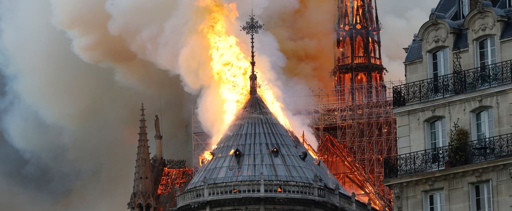Notre-Dame Cathedral Fire in Paris on April 15, 2019