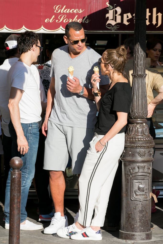Jennifer Lopez and Alex Rodriguez in Paris June 2017