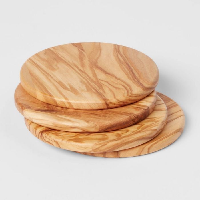 Wooden Wonder: Threshold Olivewood Coasters