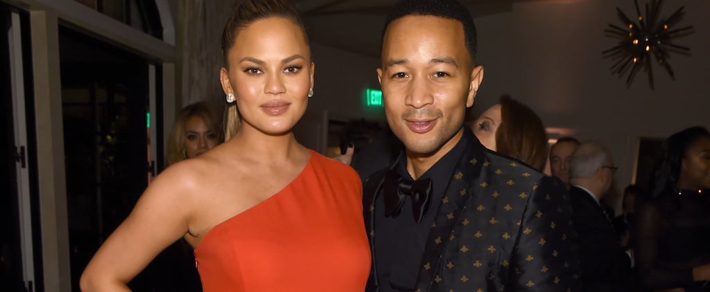 Chrissy Teigen's Red Dress at the Grammys Afterparty 2016