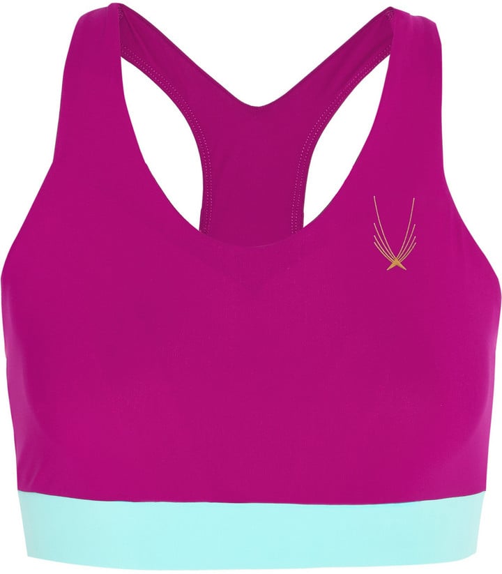 Lucas Hugh Color-Block Stretch Sports Bra