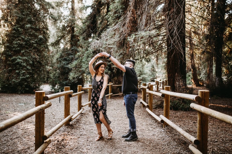 Take each other's hand and dance like no one's watching.