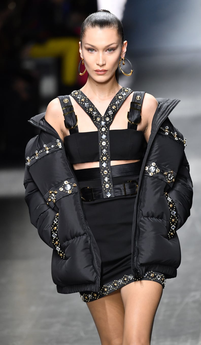 Bella Hadid Walking the Versace Men's Fall/Winter 2019/2020 Runway