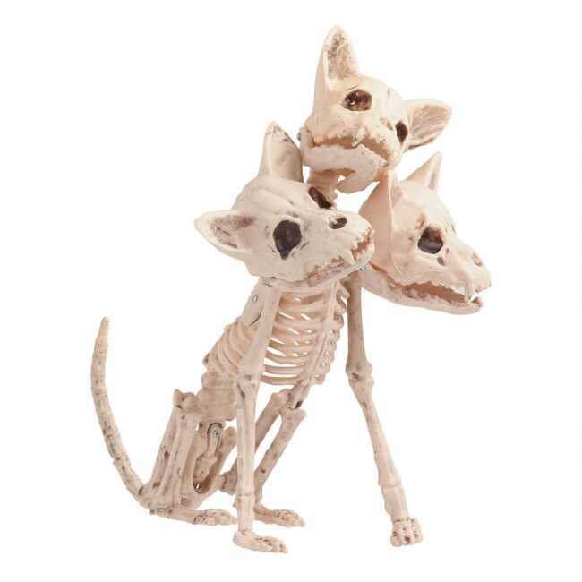 Three Headed Dog Skeleton Decor