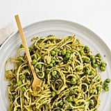 Peas, Pesto, Yukon Potatoes, and Courgette Noodles