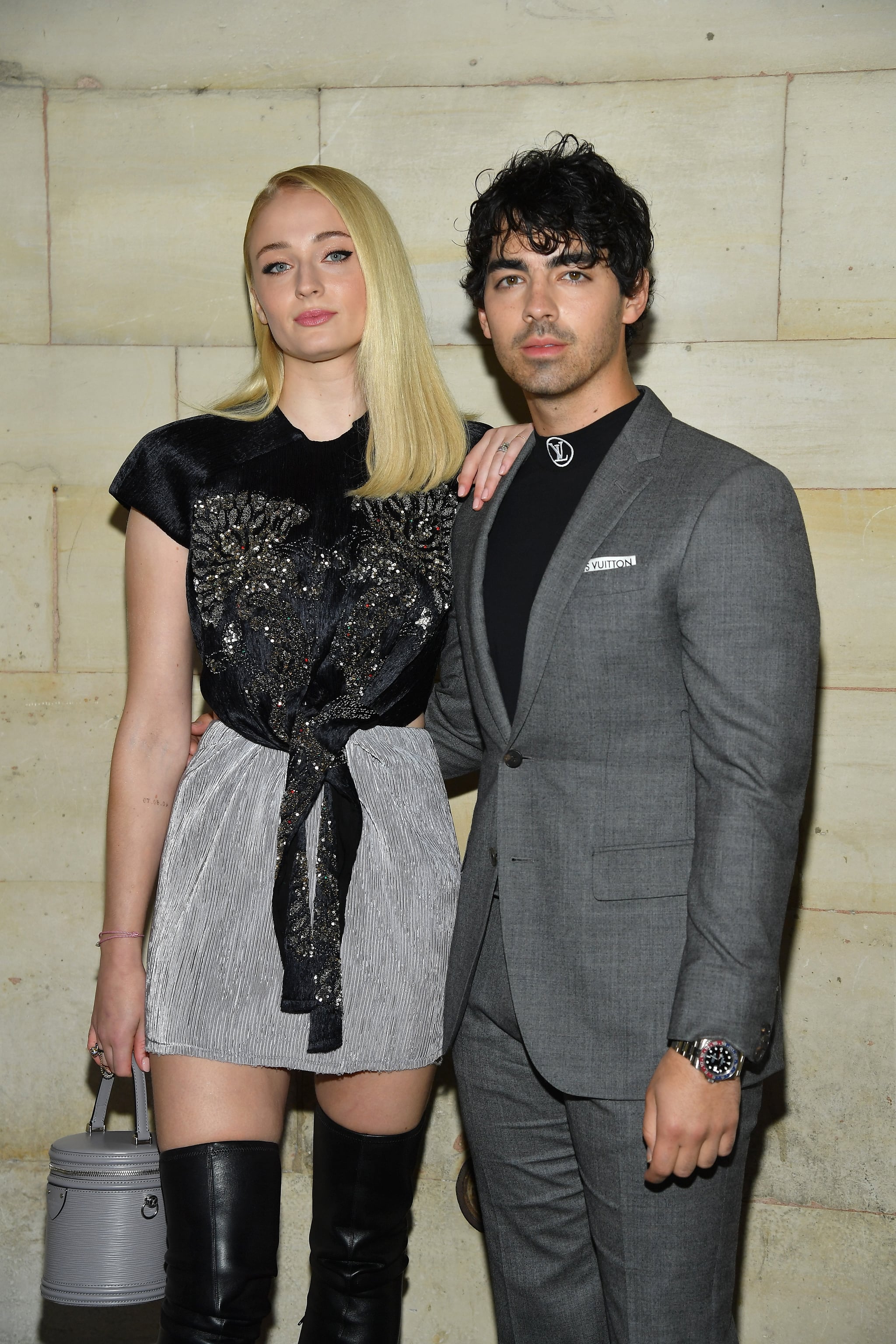 PARIS, FRANCE - OCTOBER 02:  Sophie Turner and  Joe Jonas attend the Louis Vuitton show as part of the Paris Fashion Week Womenswear Spring/Summer 2019 on October 2, 2018 in Paris, France.  (Photo by Pascal Le Segretain/Getty Images)