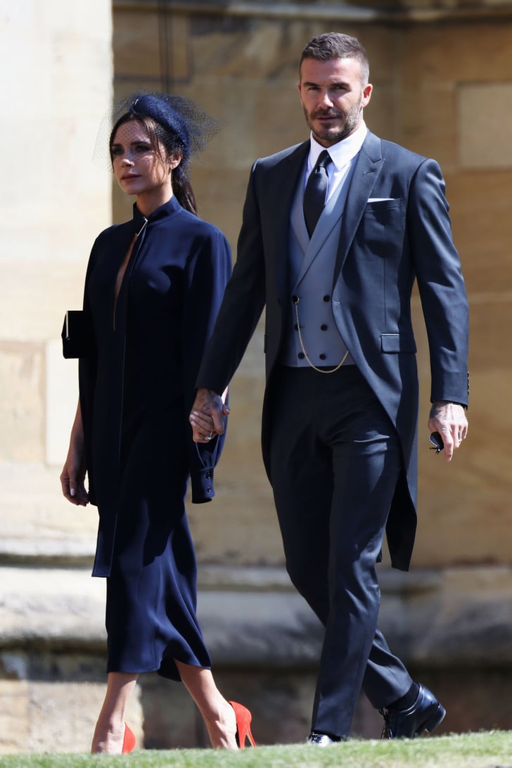 Victoria and David Beckham | Celebrities at the Royal Wedding 2018 ...