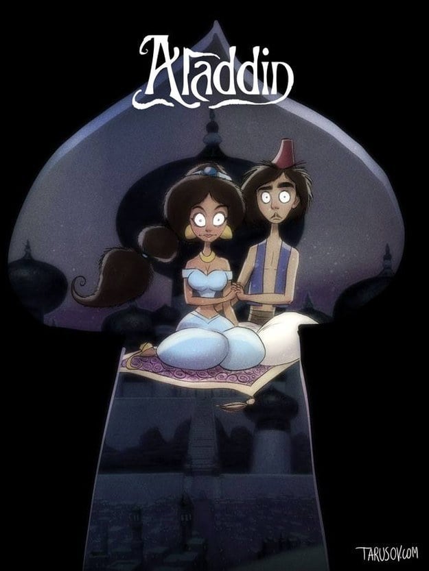 Disney Movies as Tim Burton Characters