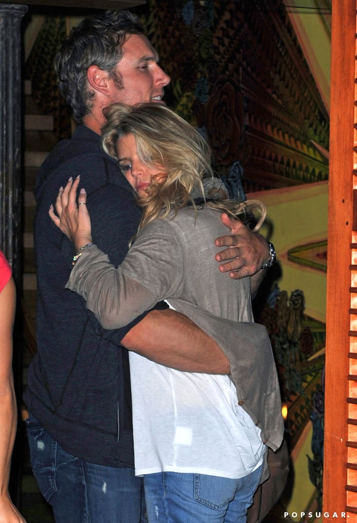 The couple shared a warm embrace while at dinner in NYC back in July 2010.