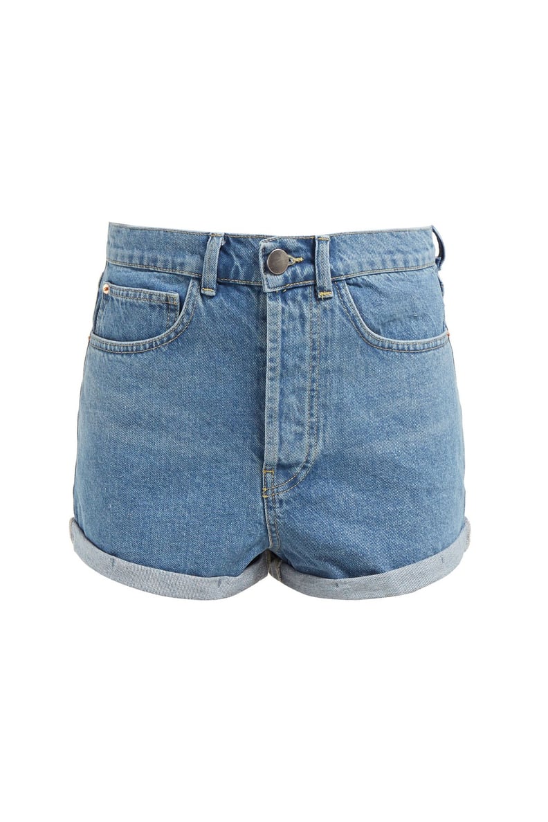 Raey Low Cut-Off Denim Shorts