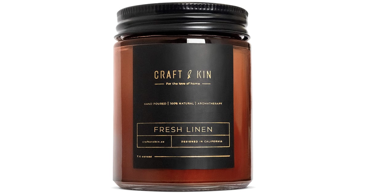 Craft and Kin Fresh Linen Soy Candle The Best Mindfulness Gifts 2020